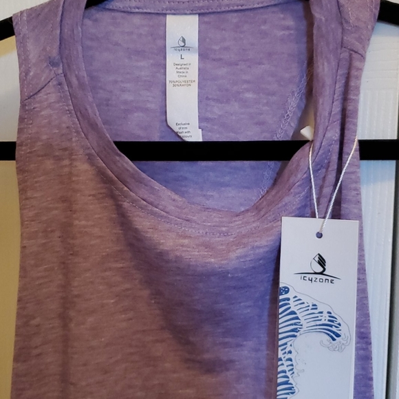 NWT Icyzone Purple Yoga Tank - Picture 2 of 3